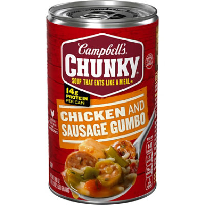 Campbells Chunky Soup Grilled Chicken & Sausage Gumbo - 18.8 Oz