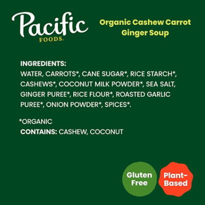 Pacific Foods Organic Cashew Carrot Ginger Soup - 32 Fl Oz - Image 5