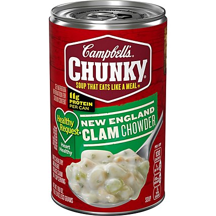 Campbells Chunky Healthy Request Soup New England Clam Chowder - 18.8 Oz - Image 2