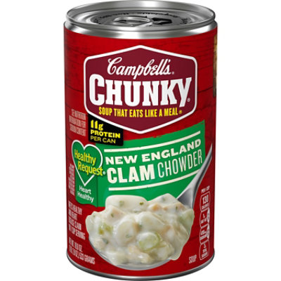 Campbells Chunky Healthy Request Soup New England Clam Chowder - 18.8 Oz