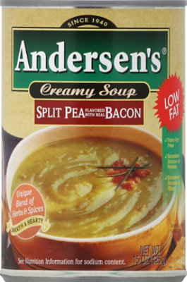 Andersens Soup Creamy Split Pea Flavored with Real Bacon - 15 Oz - Image 2