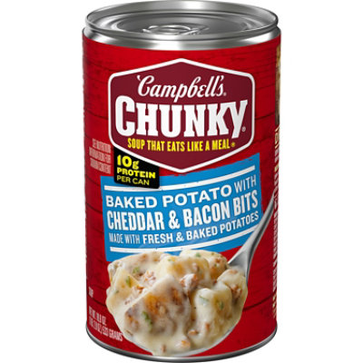 Campbell's Chunky Soup - Baked Potato with Cheddar and Bacon Bits Soup - 18.8 Oz - Image 1