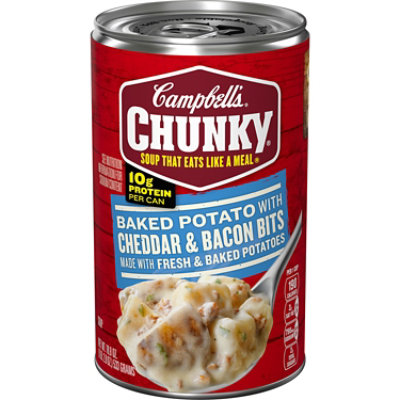 Campbells Chunky Soup Baked Potato With Cheddar & Bacon Bits - 18.8 Oz