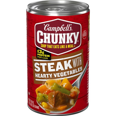 Campbell's Chunky Sirloin Steak With Hearty Vegetables Soup - 18.8 Oz - Image 1