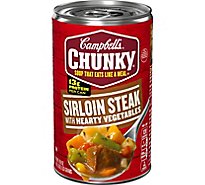 Campbells Chunky Soup Grilled Sirloin Steak With Hearty Vegetables - 18.8 Oz