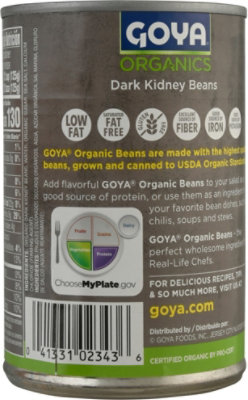 Goya Organics Beans Dark Kidney Low Sodium Can - 15.5 Oz - Image 6