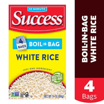 Success Boil In Bag White Rice In Box - 14 Oz