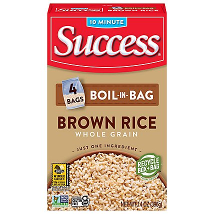 Success Boil-in-Bag Rice Whole Grain Brown Rice - 14 oz - Image 2