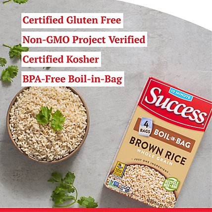 Success Boil-in-Bag Rice Whole Grain Brown Rice - 14 oz - Image 4