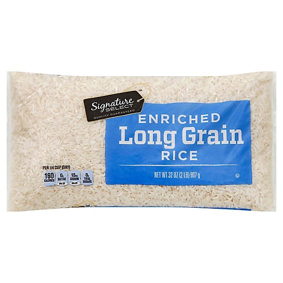 Signature SELECT Rice Enriched Long Grain - 32 Oz
