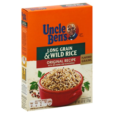 Uncle Bens Rice Long Grain & Wild Original Recipe Box - 6 Oz - Star Market