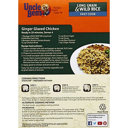 Uncle Bens Rice Long Grain & Wild Fast Cook Box - 6.2 Oz - Image 3