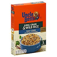 Uncle Bens Rice Long Grain & Wild Fast Cook Box - 6.2 Oz - Image 1