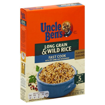 Uncle Bens Rice Long Grain & Wild Fast Cook Box - 6.2 Oz