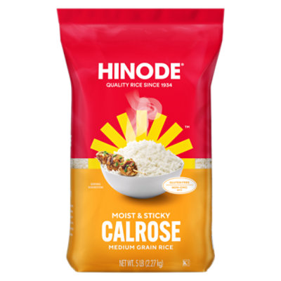 Hinode Rice White Calrose Medium Grain - 5 Lb - Image 2