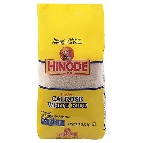 Hinode Rice White Calrose Medium Grain - 5 Lb