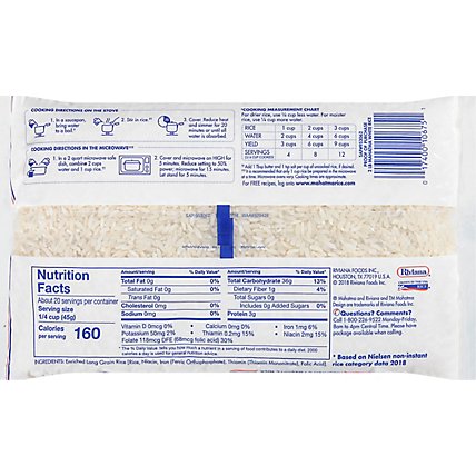 Mahatma Enriched Rice Extra Long Grain - 32 Oz