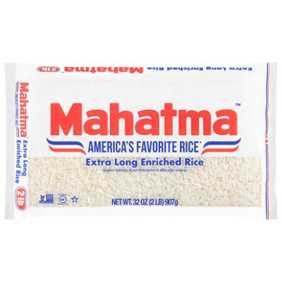 Mahatma Extra Long Enriched Rice In Bag - 2 Lb