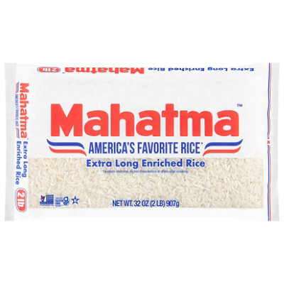 Mahatma Extra Long Enriched Rice In Bag - 2 Lb - Image 1