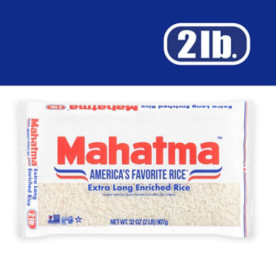 Mahatma Extra Long Enriched Rice In Bag - 2 Lb - Image 2