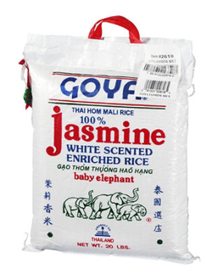 Goya Rice Thai Jasmine White Scented Enriched - 20 Lb - Image 4