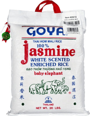 Goya Rice Thai Jasmine White Scented Enriched - 20 Lb - Image 1