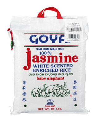 Goya Rice Thai Jasmine White Scented Enriched - 20 Lb - Image 6