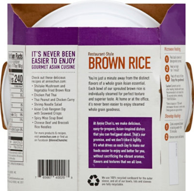 Annie Chuns Rice Express Sprouted Brown Rice - 6.3 Oz - Image 3