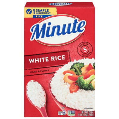 Minute White Rice Instant In Box - 28 Oz - Image 1