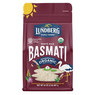 Lundberg Family Farms Regenerative Organic Certified California White Basmati Rice - 32 Oz - Image 4