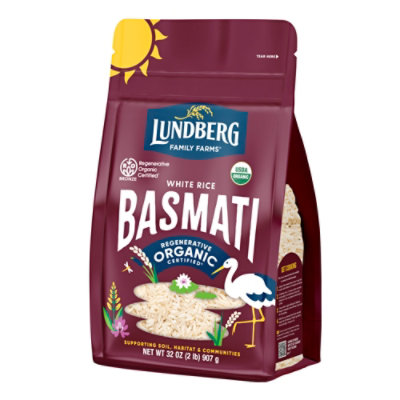 Lundberg Family Farms Regenerative Organic Certified California White Basmati Rice - 32 Oz - Image 2