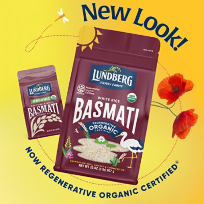 Lundberg Family Farms Regenerative Organic Certified California White Basmati Rice - 32 Oz - Image 3