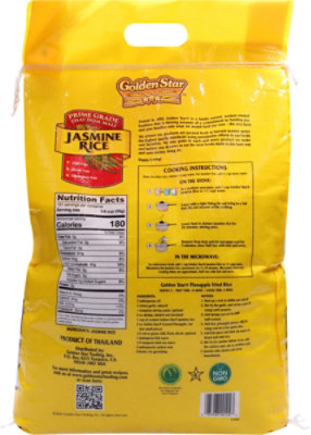 Golden Star Rice Jasmine Prime Grade - 20 Lb - Image 4