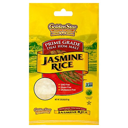 Golden Star Rice Jasmine Prime Grade - 20 Lb - Image 1