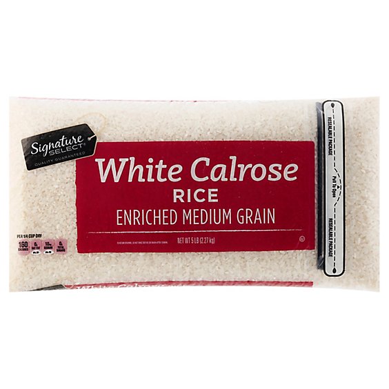 Signature SELECT Rice Calrose Medium Grain - 5 Lb