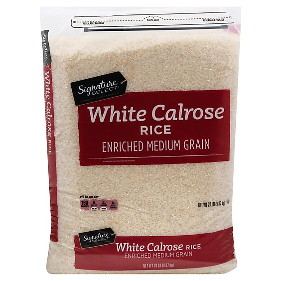 Signature SELECT Rice Calrose Medium Grain - 20 Lb
