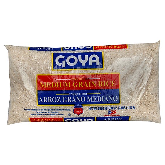 Goya Rice Grain Medium Enriched - 48 Oz