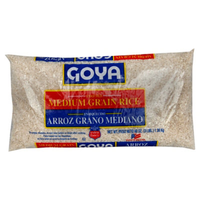 Goya Rice Grain Medium Enriched - 48 Oz - Image 1