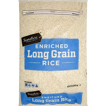 Signature SELECT Rice Enriched Long Grain - 20 Lb - Image 2