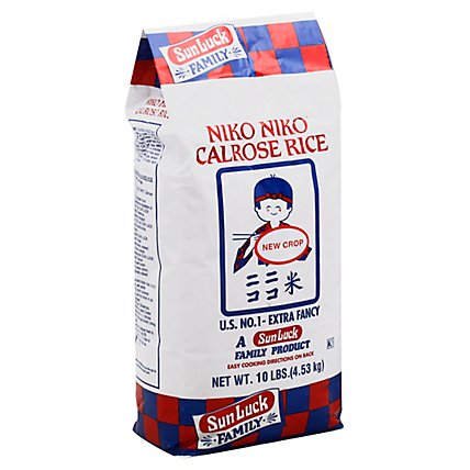 Sun Luck Rice Calrose Niko Niko - 10 Lb - Image 1