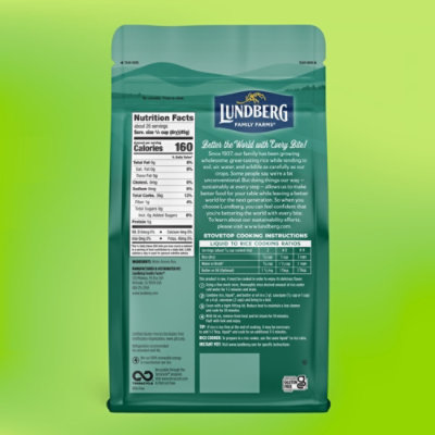 Lundberg Family Farms Sustainable White Arborio Rice - 32 Oz. - Image 6