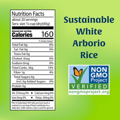 Lundberg Family Farms Sustainable White Arborio Rice - 32 Oz. - Image 4