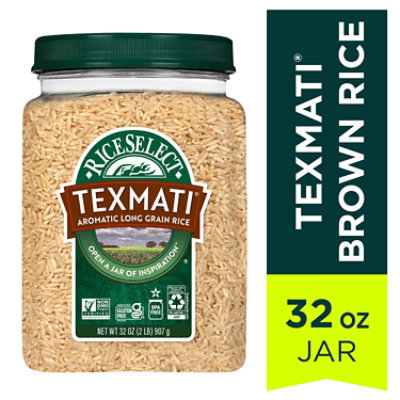 RiceSelect Brown Texmati Rice In Jar - 32 Oz