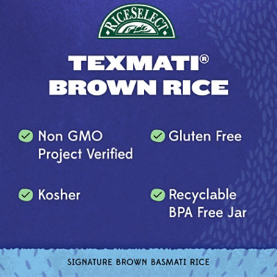 RiceSelect Brown Texmati Rice In Jar - 32 Oz - Image 3