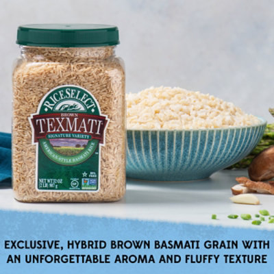 RiceSelect Brown Texmati Rice In Jar - 32 Oz - Image 2