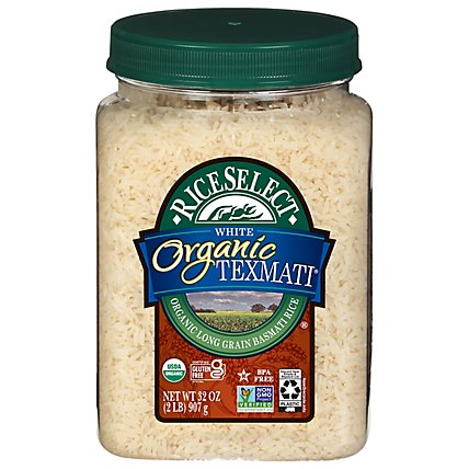 Rice Select Organic Texmati Rice White Long Grain American Basmati - 32 Oz - Image 1