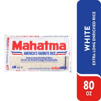 Mahatma Extra Long Enriched Rice In Bag - 5 Lb