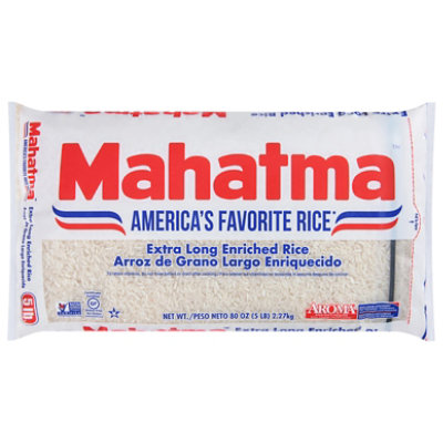 Mahatma Extra Long Enriched Rice In Bag - 5 Lb - Image 1