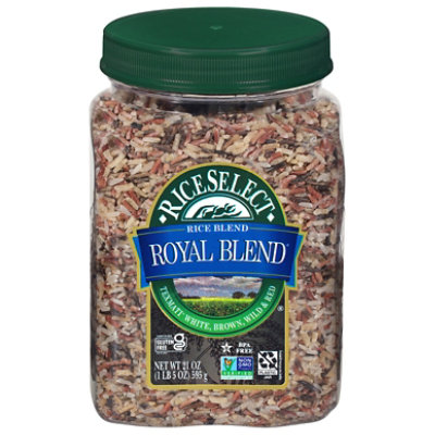 RiceSelect Royal Blend Texmati White Brown Wild And Red Rice In Jar - 21 Oz - Image 1