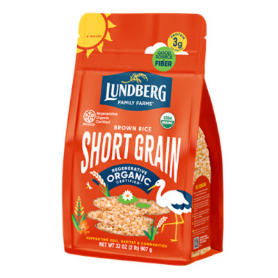 Lundberg Family Farms Regenerative Organic Certified Brown Short Grain Rice - 32 Oz - Image 1